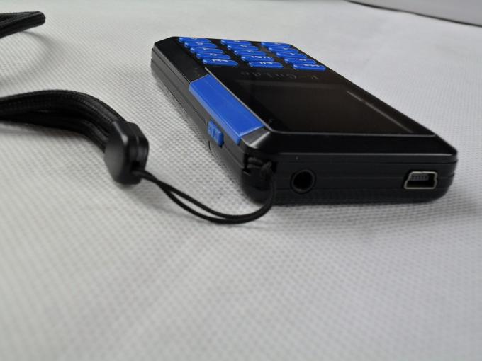 Sistema audio azul y negro del sistema inalámbrico portátil del guía turístico de la guía 006A