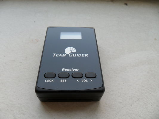 Mini transmisor práctico del guía turístico del PDA L8, sistema inalámbrico negro de la traducción
