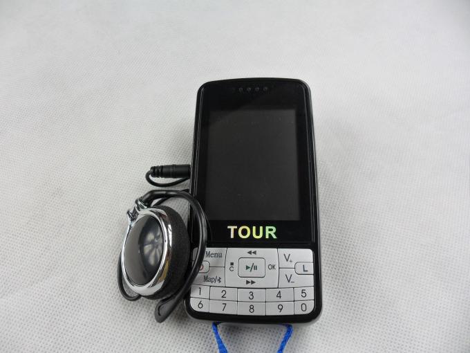 sistema automático con la pantalla LCD, sistema negro del guía turístico 007B del micrófono del guía turístico